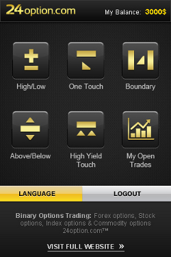 Mobile Trading at 24Option